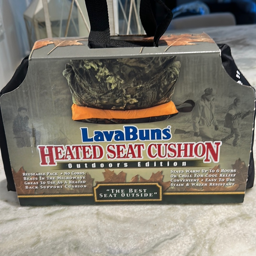 Lava buns heated cushion
